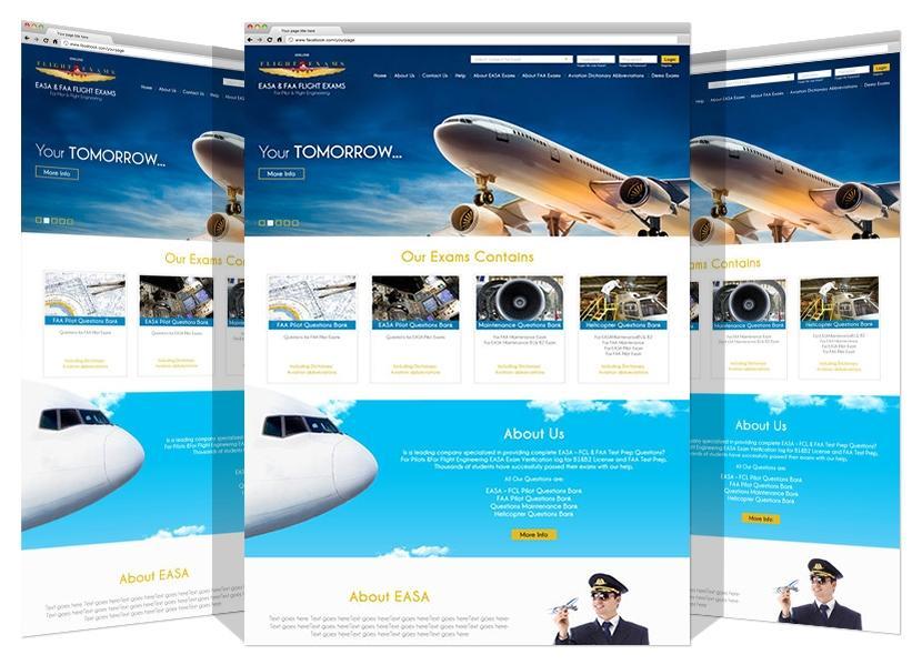 Website Development For Flight Exam Online